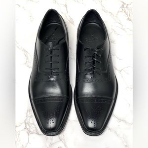 Black Wingtip Oxfords Rain